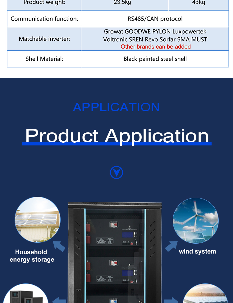 24V 200ah Lithium Iron Phosphate RV Battery 48V 100ah Lifepo4 Energy Storage Battery