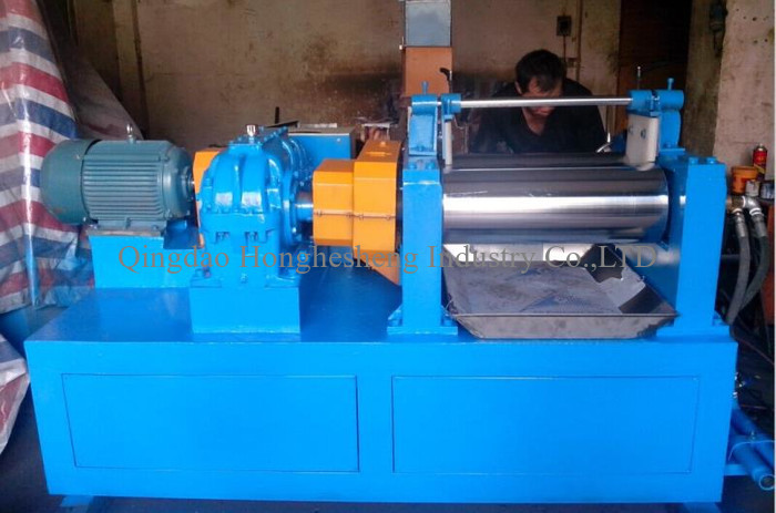160x350mm Silicone Plastic Used Rubber Mixing Mill Open Rubber Mixing Machine