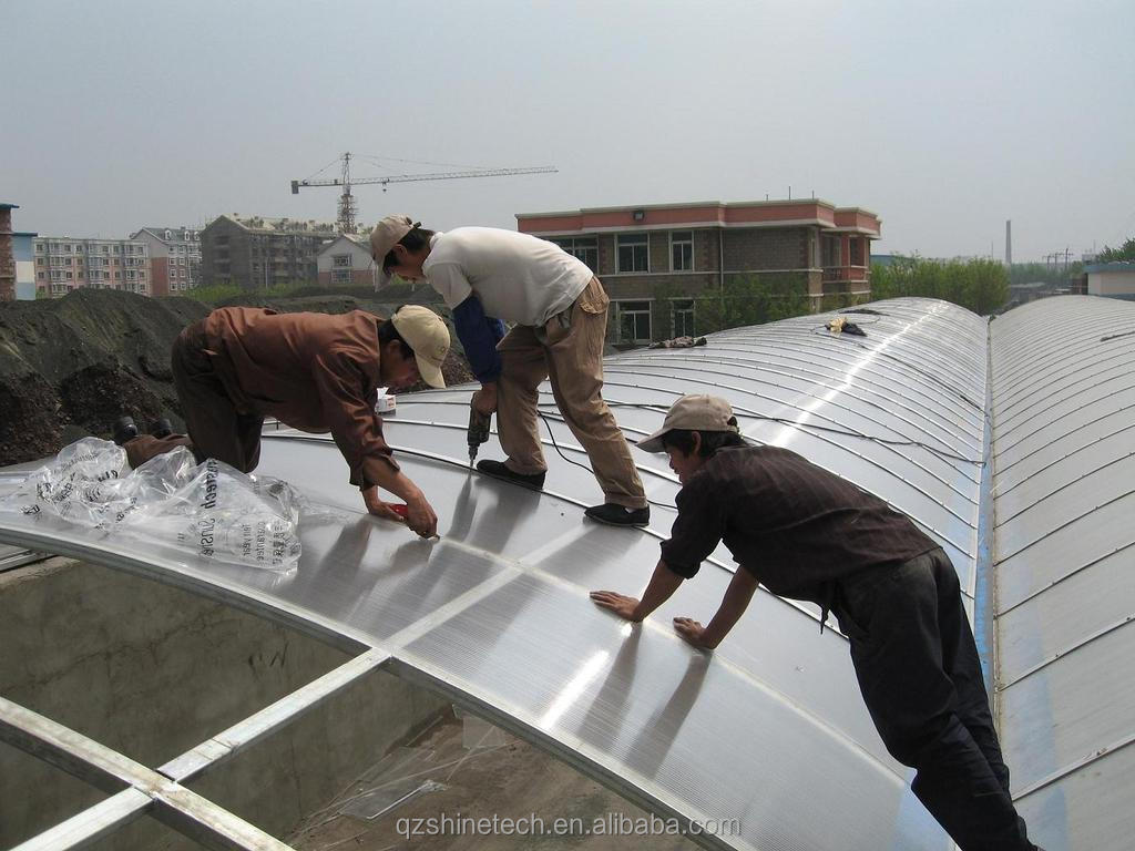 PC Plastic Polycarbonate Sheet Multi Span Hydroponic Greenhouse