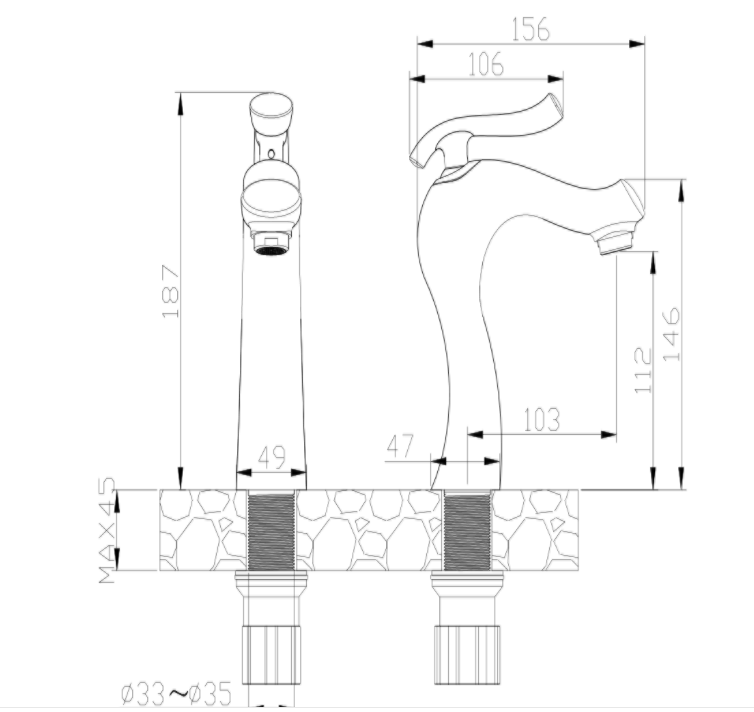 Single Hole Wash Basin Faucet