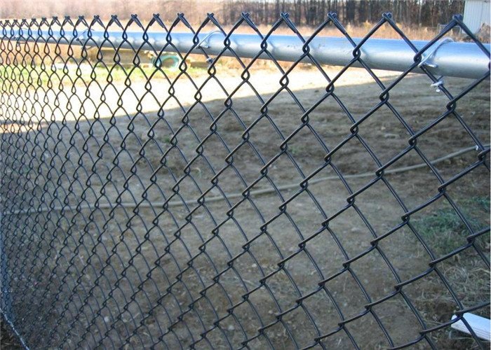 Galvanized Green Powder Coated Metal Weave Diamond Chain Link Fence