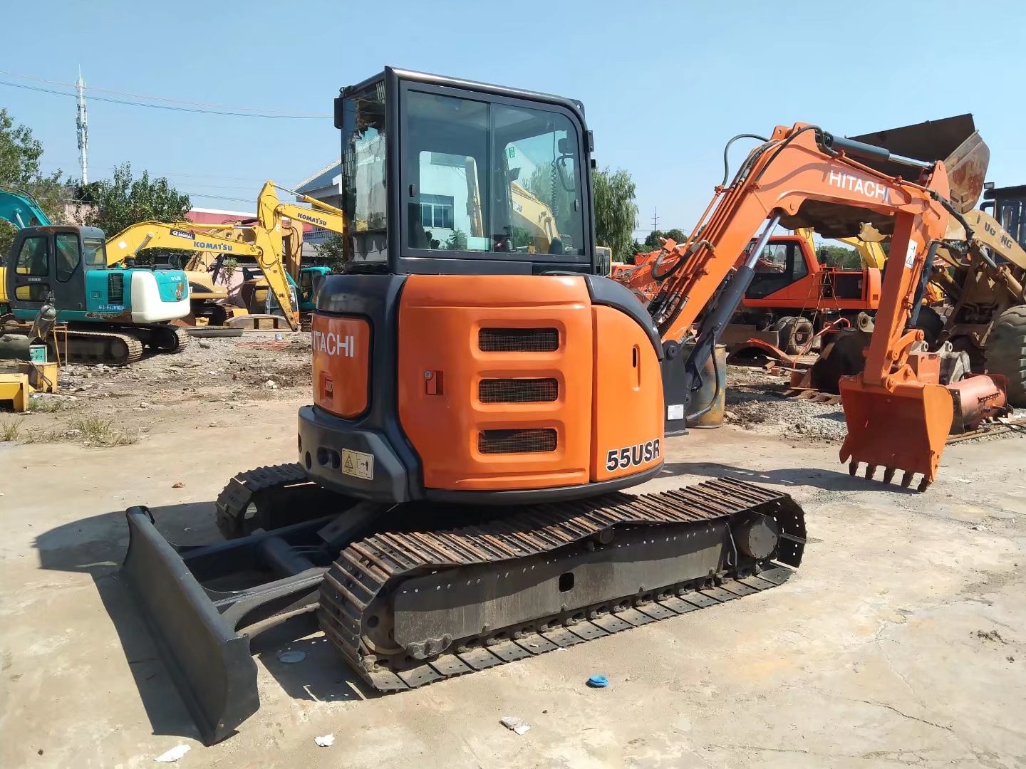 Hitachi ZX55USR-5A Used Mini Crawler Excavator Good Condition Mini Excavator Used
