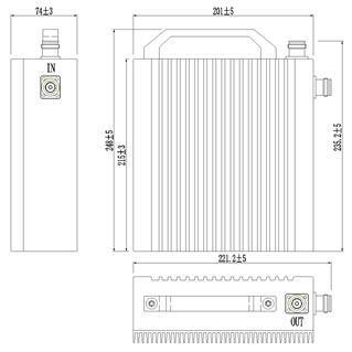 617-3000 MHz RF Attenuator for Das Factory Price High Power