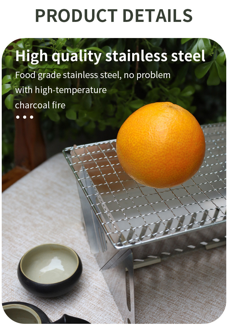 Card Stove Grill Fold and Outdoor Cooking Go Outdoor Portable Folding BBQ
