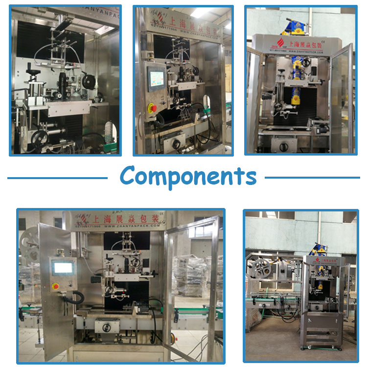 Stainless Steel Shrink Sleeve Labeling Machine , 2.0KW Sticker Labelling Machine