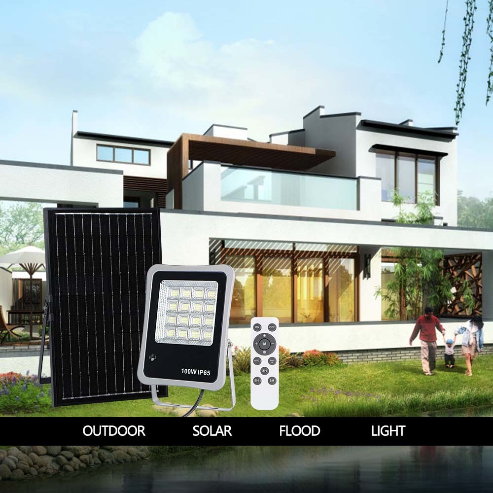 170lm/W Mono Solar Outdoor Flood Lights 50w 100w 200w 300w DC 6V