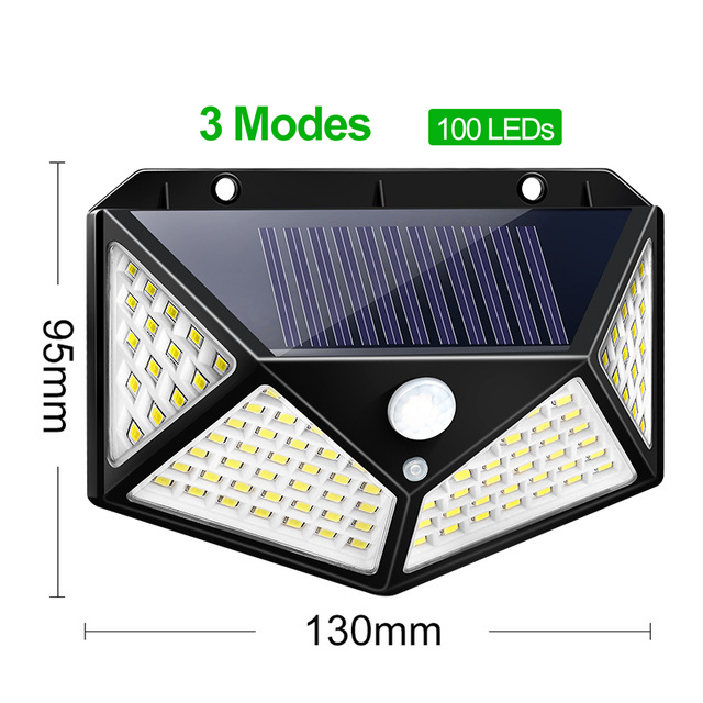 PIR Motion Sensor Wall Lamp Wide Angle Wireless Decoration Spotlight Solar Garden Lights Outdoor Waterproof LED
