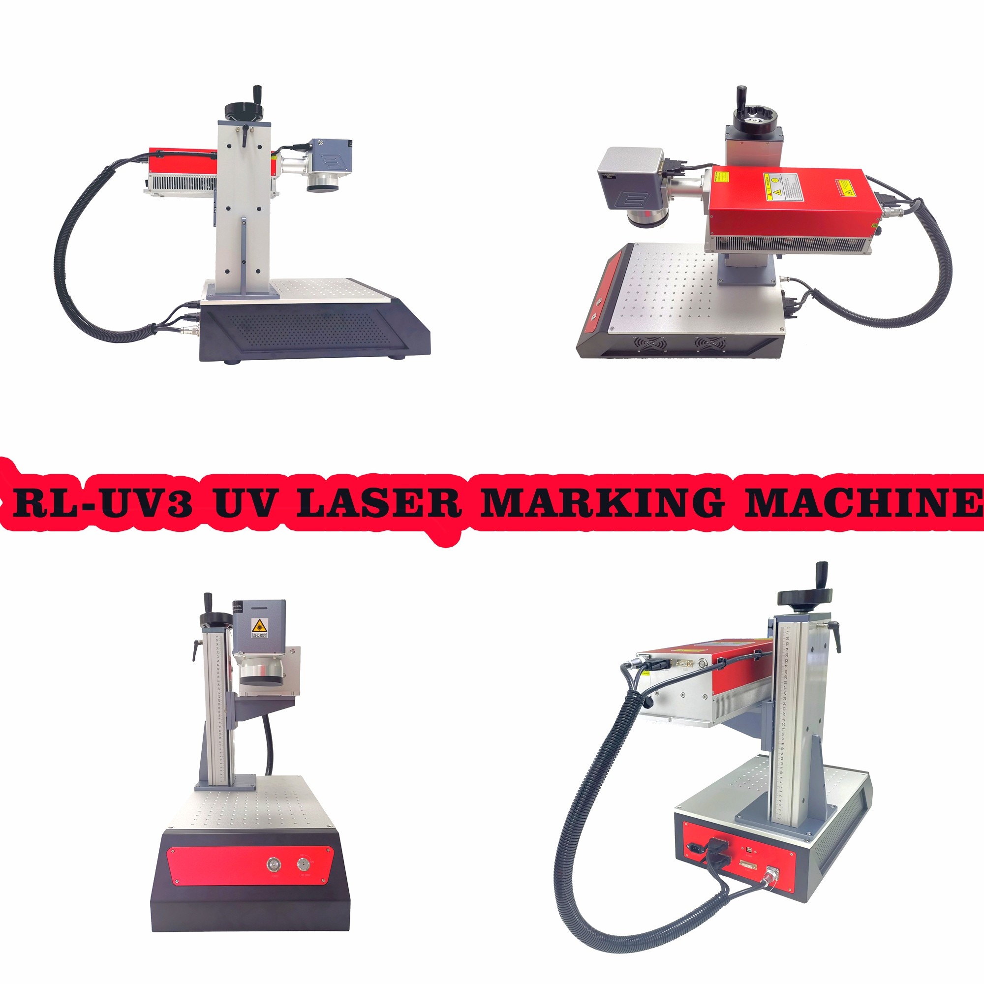 Lightweight 0.1mJ UV Laser Marking Machine For PP Plastic PVC Wood