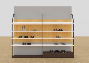 Buy cheap Leisure Shoe Store Display Shelves / Footwear Display Stands With KD Version product