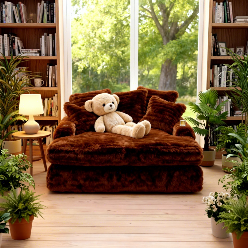 Modern 35D Sponge Leisure Single Sofa Bed Modular Frameless Couch Convertible Folding Compressed Sofa Bed for Living Room