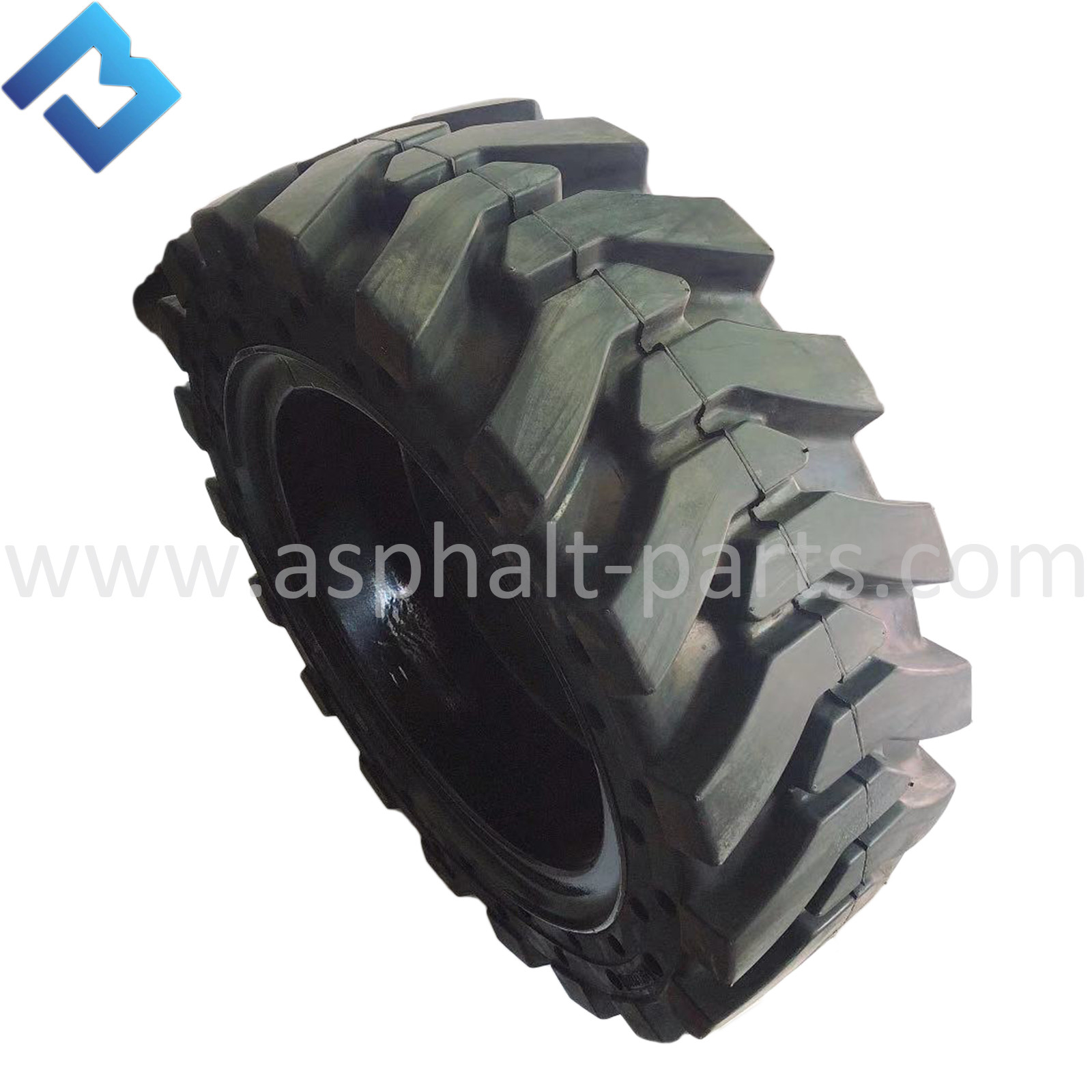 S770 12-16.5 Asphalt Paver Spare Parts Solid Rubber Tyre Wheels For Bobs Machine