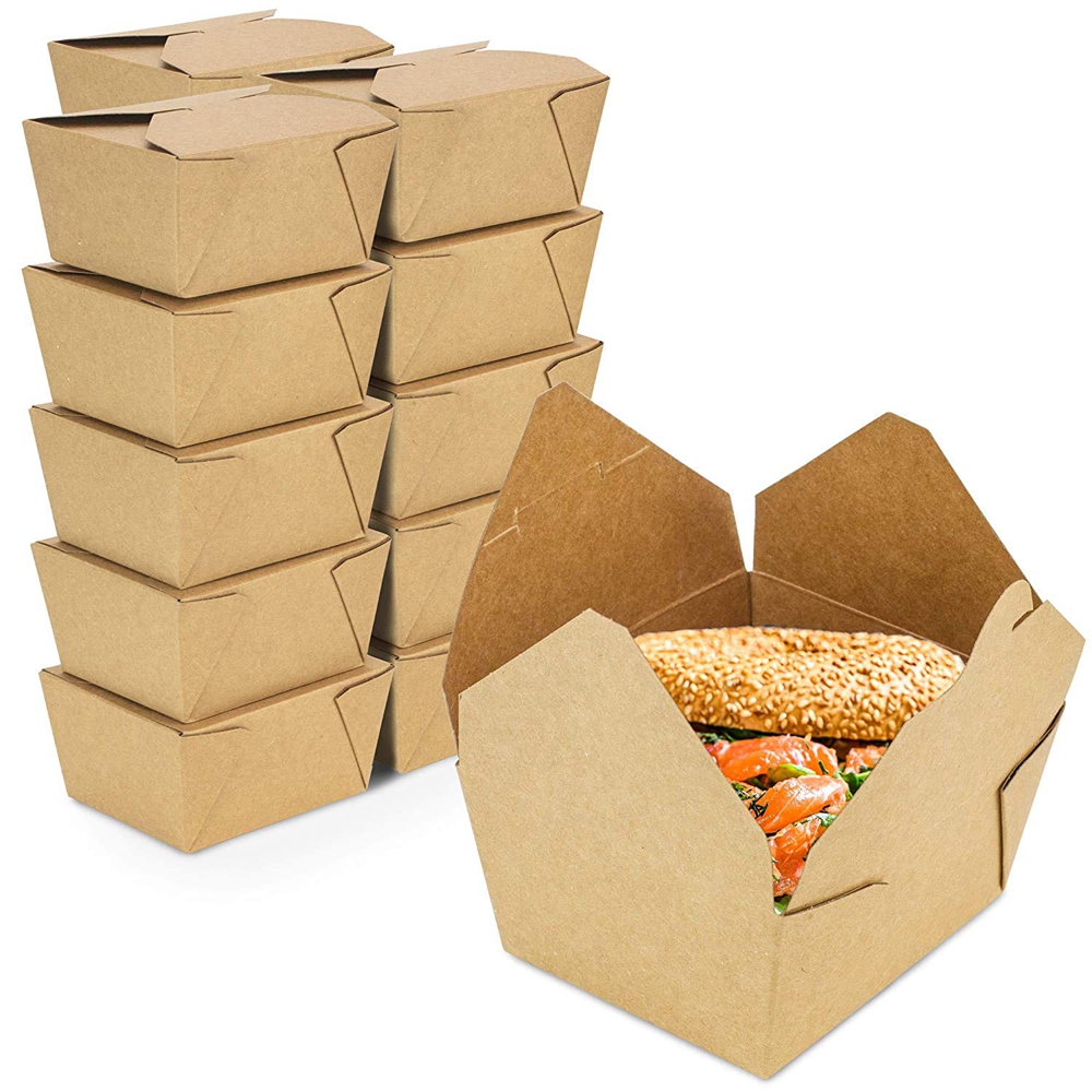 Custom Biodegradable Fast Food Packaging Box Suitable for Restaurants and Takeaways