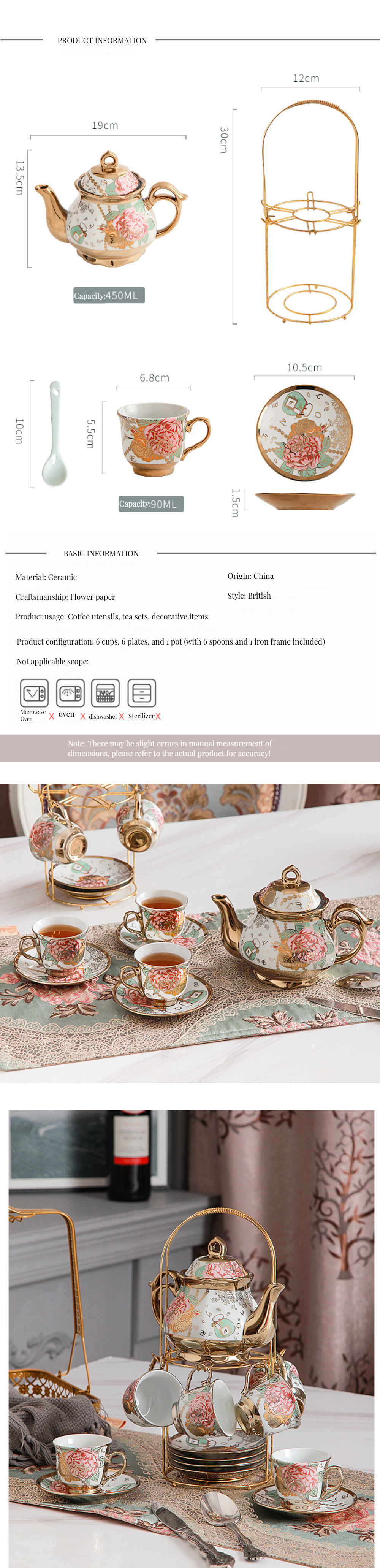 Electroplated Ceramic Cups Luxury Modern Design for Coffee Enthusiasts