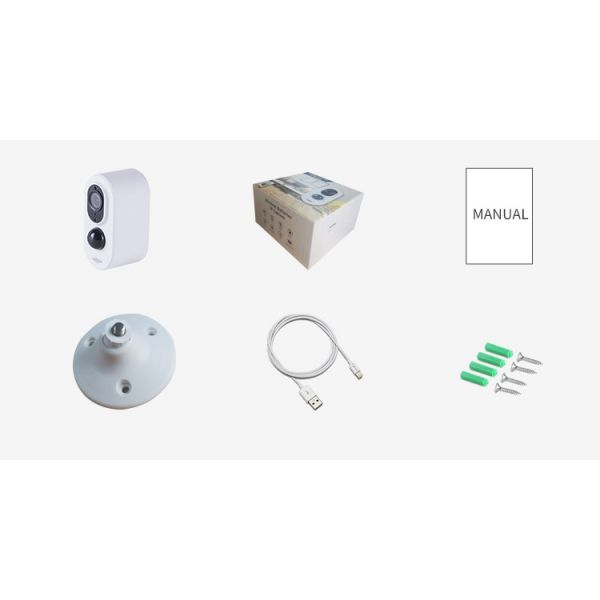 Glomarket Tuya Smart Home Wireless WiFi Camera Infrared Hd Night Vision Camera Supports Solar Charging Security Camara