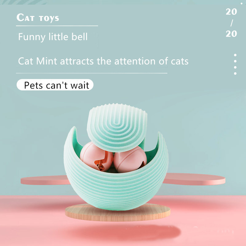 Molars Bite Tease Prey Bell Ball Cat Kitten Toy Self Hi