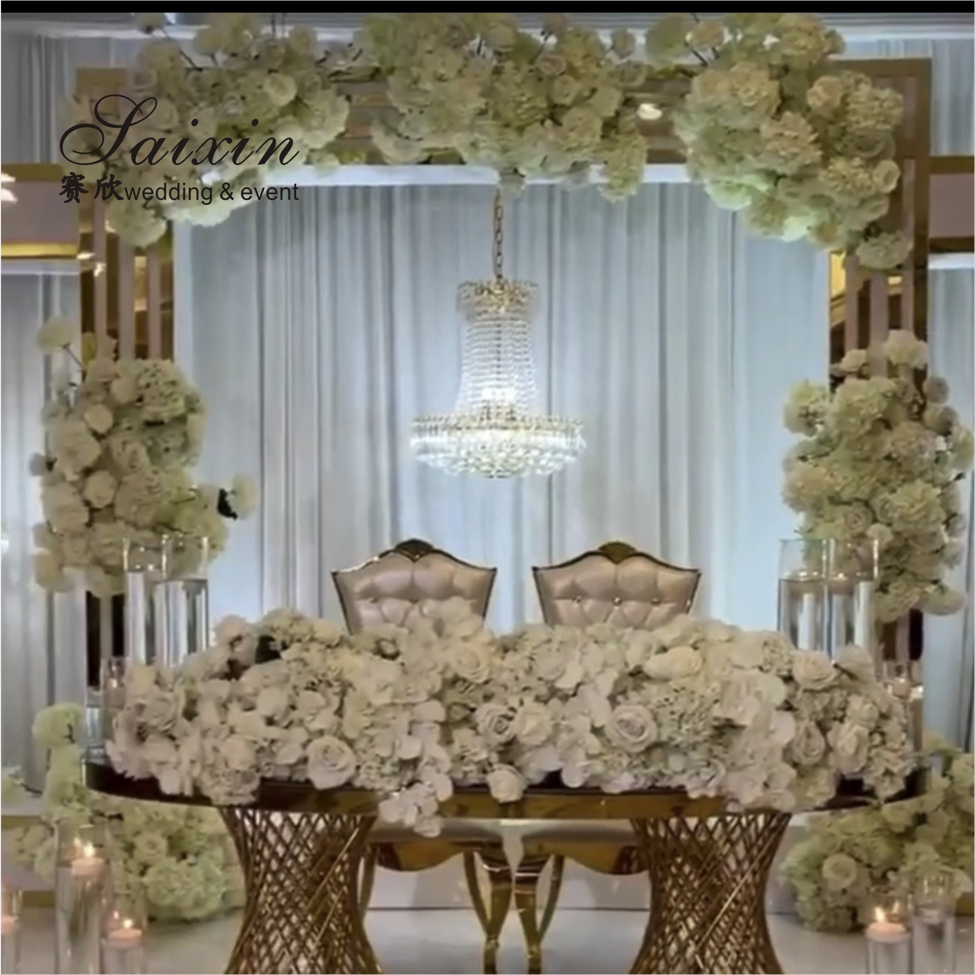 Wholesale Large fluffy Pampas grass bouquet Artificial flowers for wedding decoration