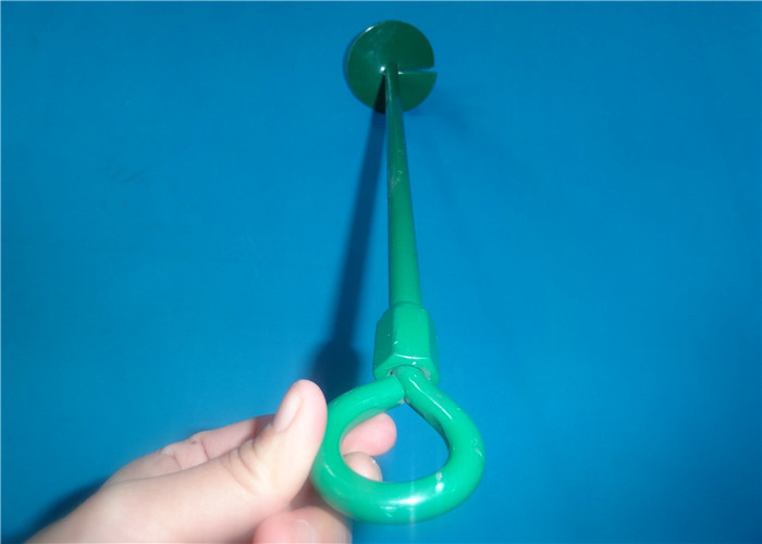 Green Color Powder Coated Dog Tie Out Stake 12mm Rod Diameter