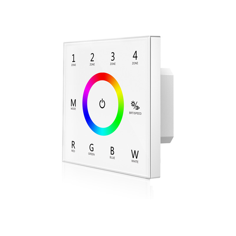 ABS Rgbw Led Strip Controller , Rgb Touch Panel Controller No Flickering