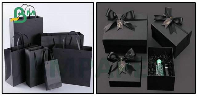 Uncoated 800gsm 1000gsm 1200gsm Black Cardboard Sheet Paper For Rigid Box 70 x 100cm 