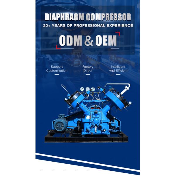 Oil Free Argon Gas Diaphragm Compressor Gas Air Hydrogen Diaphragm Compressor
