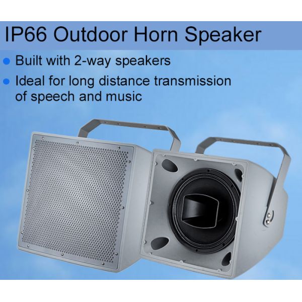 Elegant IP 66 Horn Speaker 400W 15 Inch Coaxial Speaker 100V 8ohm