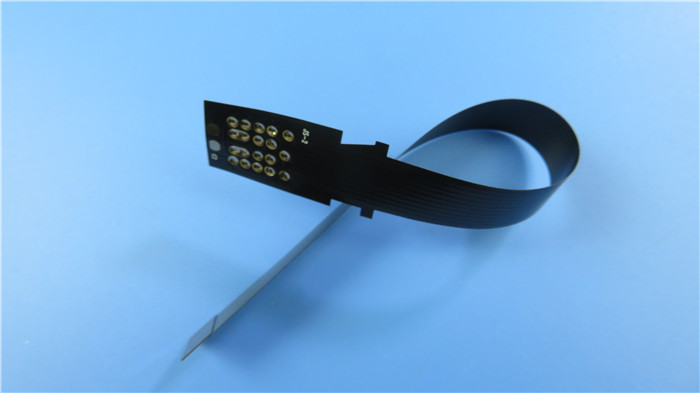 Black Flexible Printed Circuit FPC Built on Polyimide with Bulge Pads for Contact Belt of Inkjet Printer