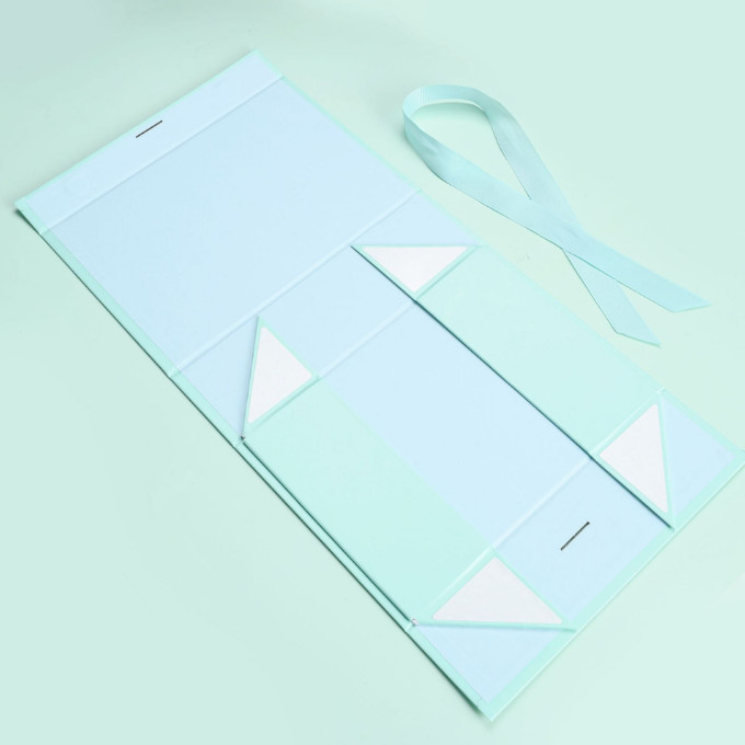 Folding Custom Printed Paper Box Clamshell Magnetic Buckle Cosmetic Gift Packing Box