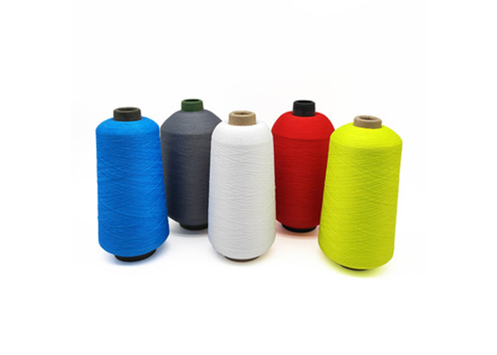 100% 6 Yarn Nylon Elastic Yarn Filament Twisted Color Dyed Socks Use