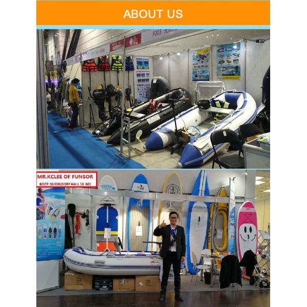 White And Streak Line New Design PVC Inflatable Boat M Series For Fishing