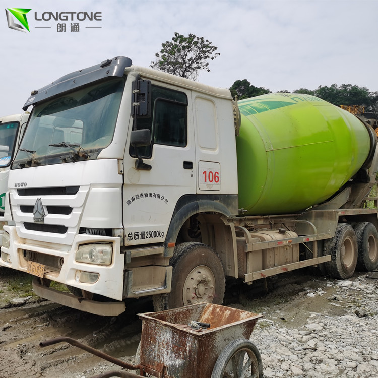 T-Shape Blade Used Mixer Truck , 10 M3 Mixer Tank Truck 8500KG