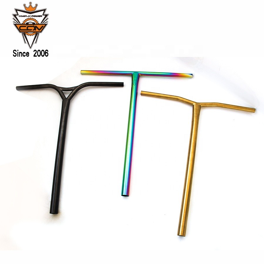Adult Titanium Scooter Bars Ti Alloy Replacement Pro Scooter Rainbow Bar