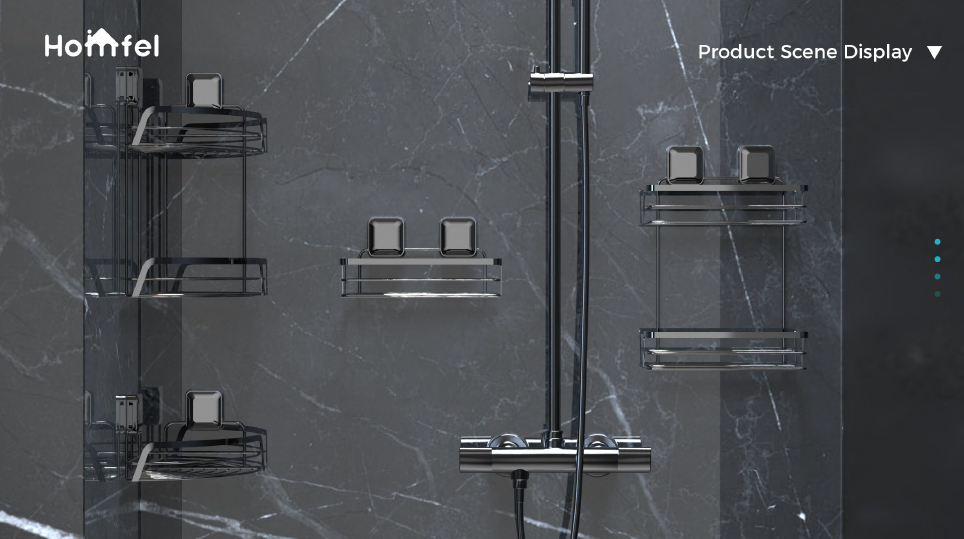 Bathroom Organizer Suction Cup Iron Wire Corner Rack Stainless Steel Shower Caddy 2 Tiers