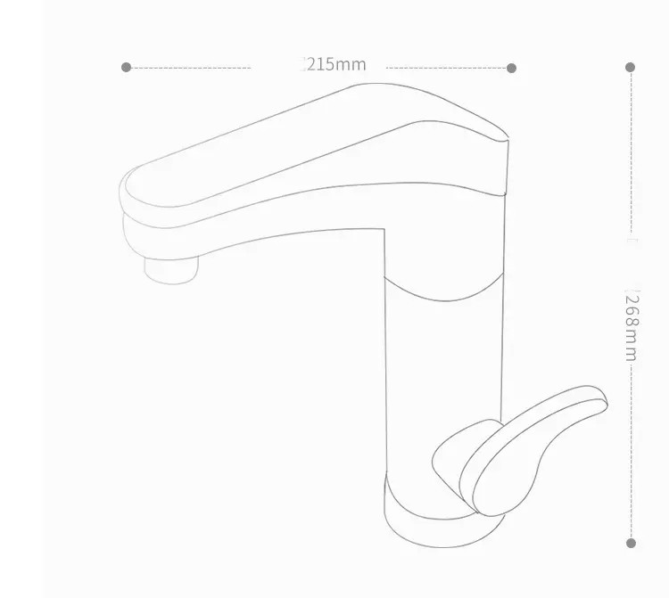 Instant Tankless Electric Hot Water Heater Faucet IPX4 ABS Touch Sensor Kitchen Faucet