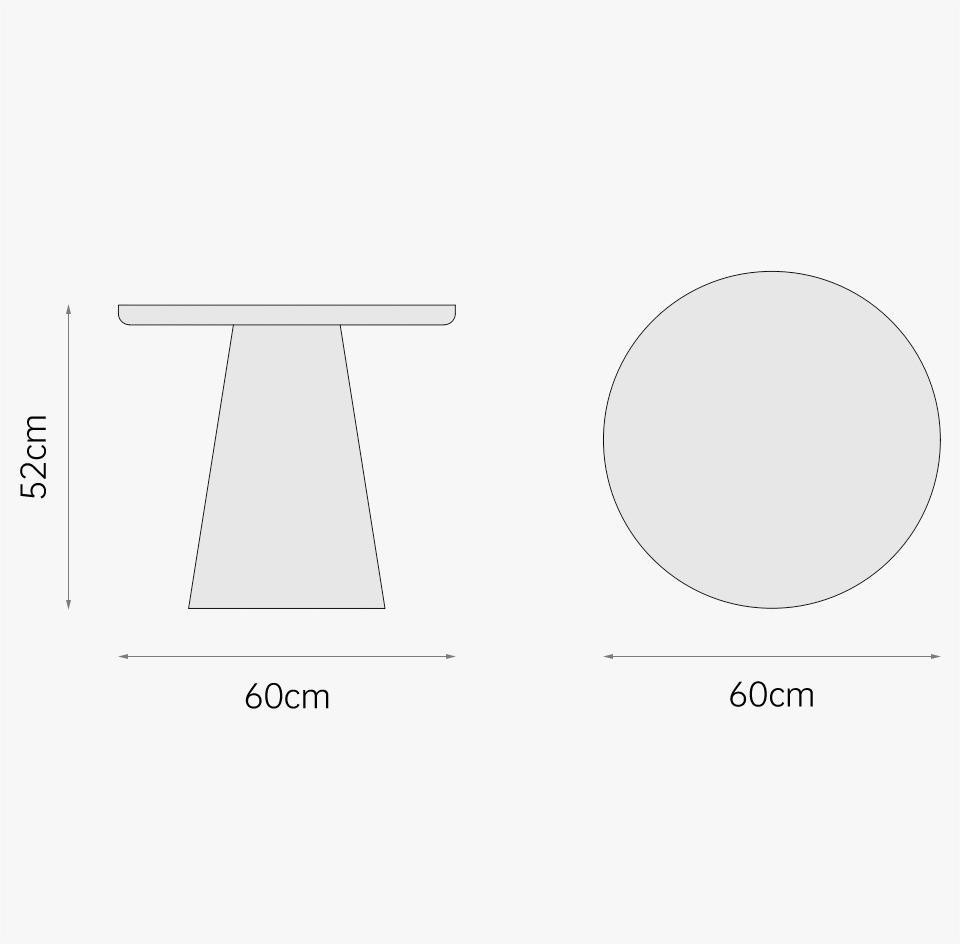 Modern Sofa Side Table Art Colour Fiberglass Bedside Chairside Table