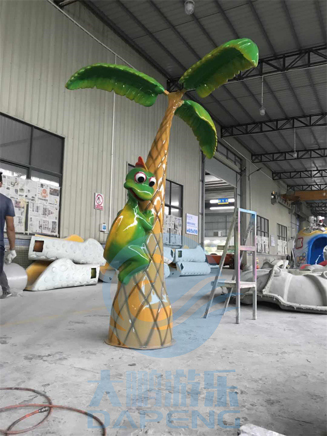 Plants And Flower Series Fiberglass Water Park Splash Pad For Children