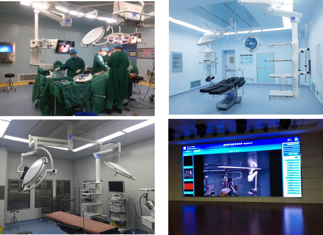 Hospital Large Medical Equipment Surgical LED Shadowless Operating Light With 700mm Double Lamps ECOP001