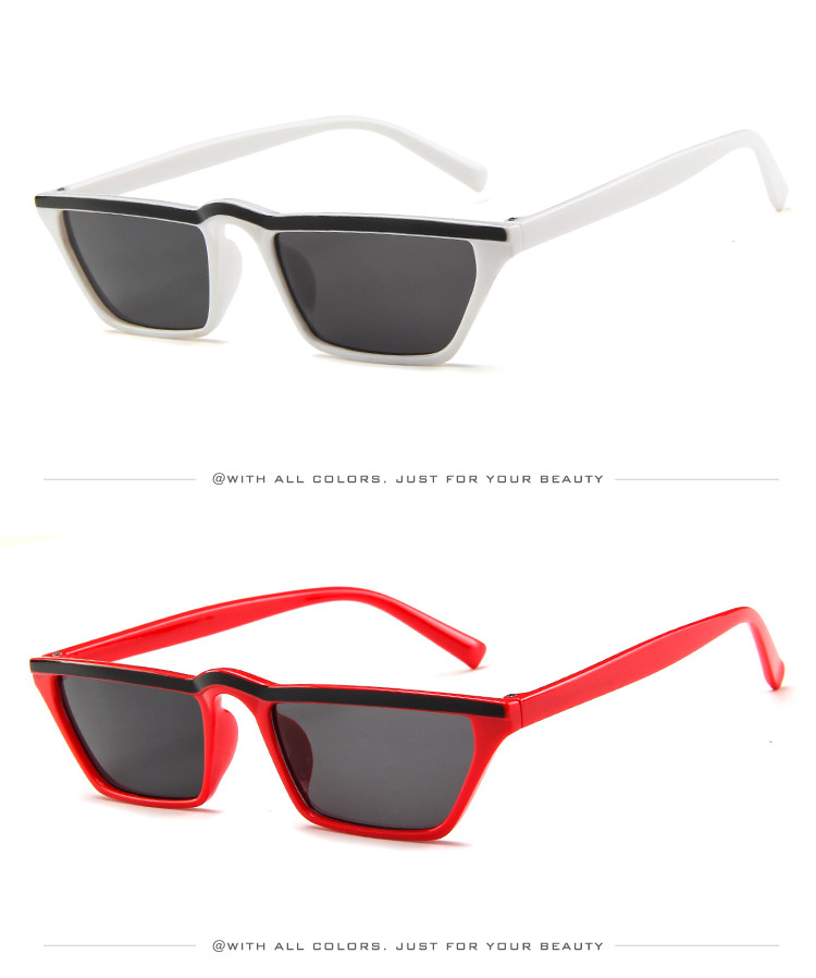 Men Women Trend Small Box Cool Cat Eye Glasses Outdoor Catwalk Travel Sunshade