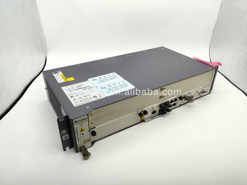 Huawei MA5608T OLT chassis with 1xMCUD 1xMPWC single GE DC power optical line terminal