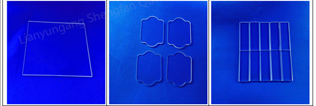 Clear Quartz Glass Plate Heat Resistant Customized 99.99% Pure Flat Glass Plate