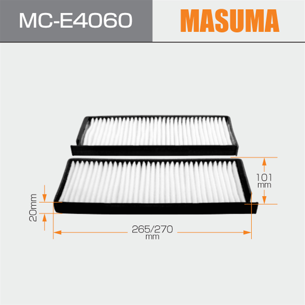 MC-E4060 MASUMA Cabin Air Filter 681200803A for SSANGYONG REXTON Reference NO. FAS01S