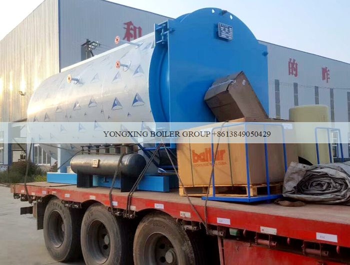 Horizontal Natural Gas Fired Steam Boiler With Interlock Alarm Protection