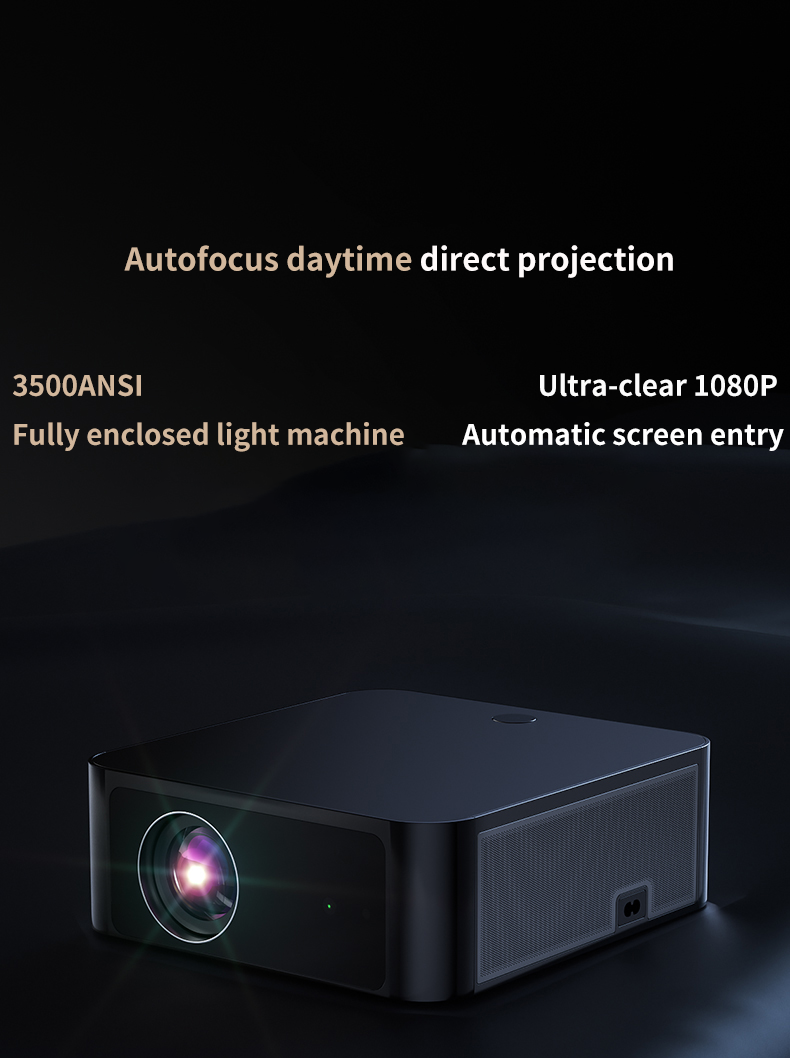 2024 Y3pro Ultra HD Home Theater Projector 800 ANSI Lumens Auto Focus LED Lamp 2GB RAM and Android 9.0 Operating S
