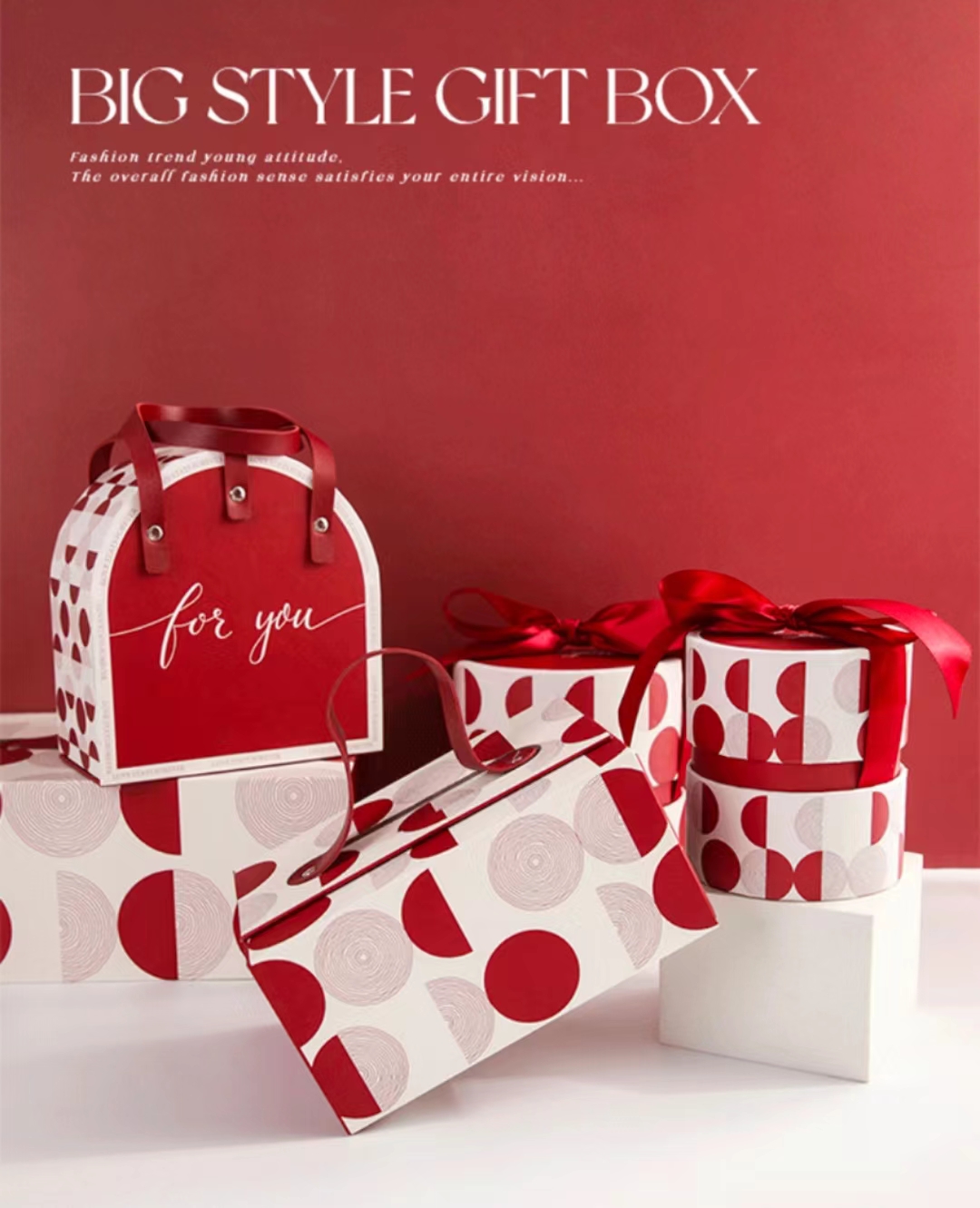 OEM Thank You Gift Paper Box Polkadot Cardboard Gift Packaging Box For Perfume
