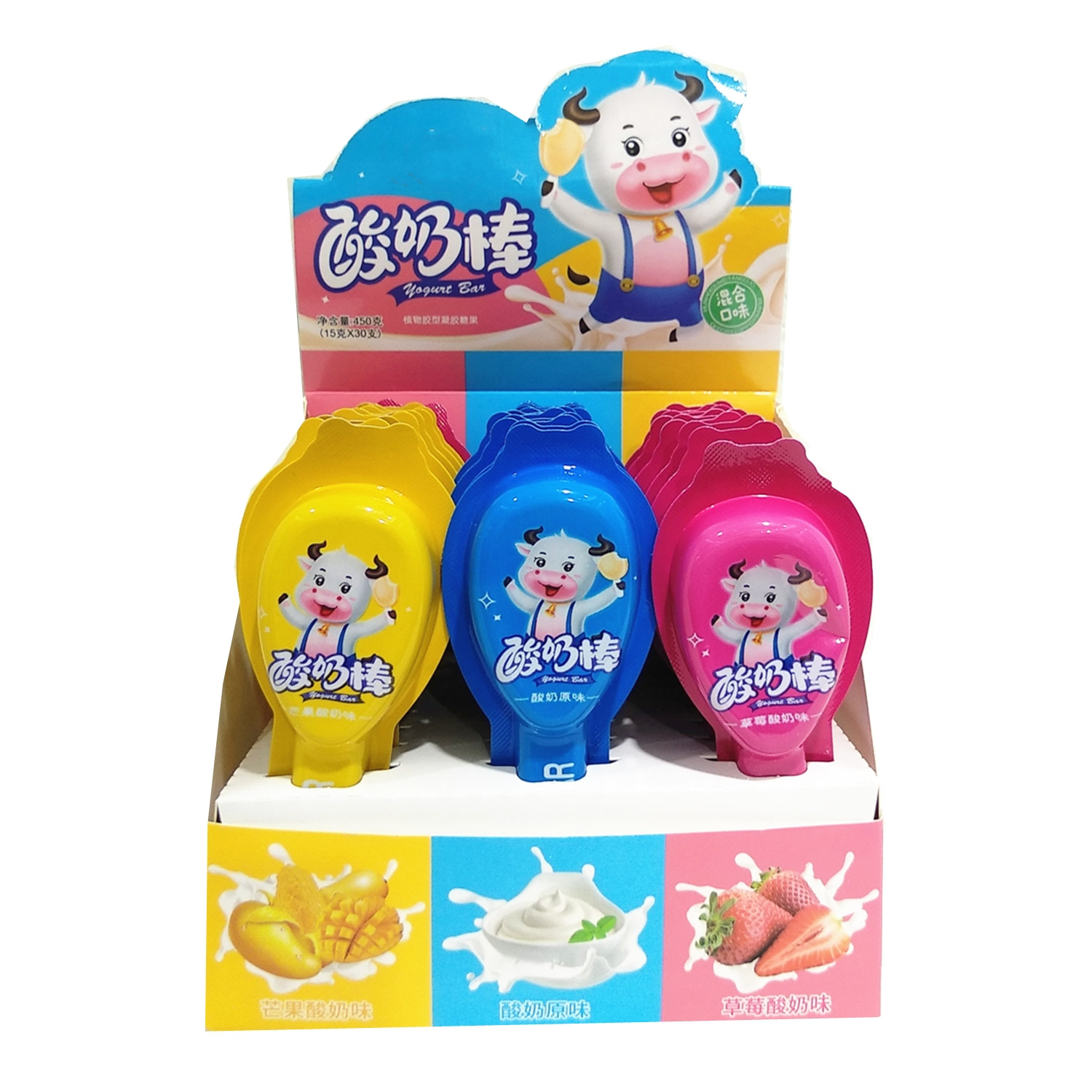 Gummy Kappa Carrageenan Yogurt Flavor Soft Milk Candy HALAL Jelly Snack