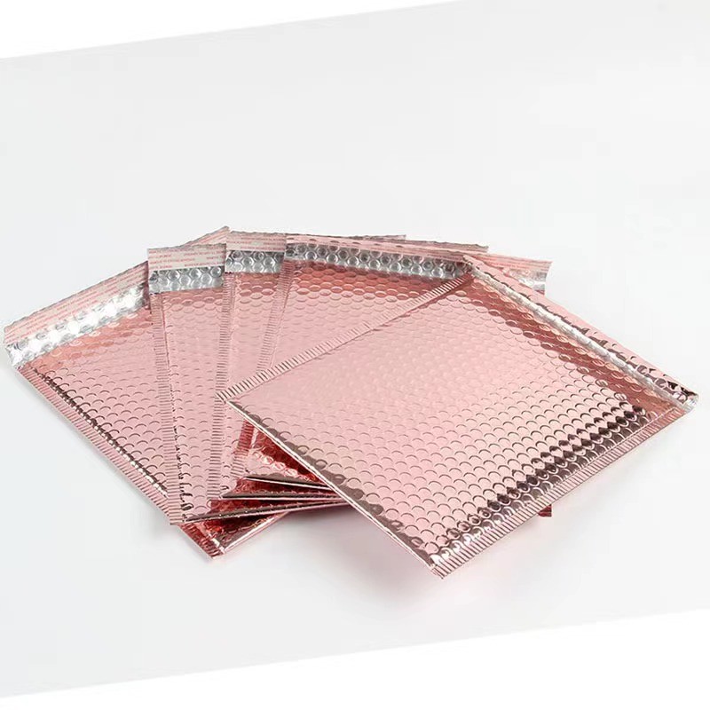 Gravure Printing Silver Bubble Wrap Bags Anti Shock Protection