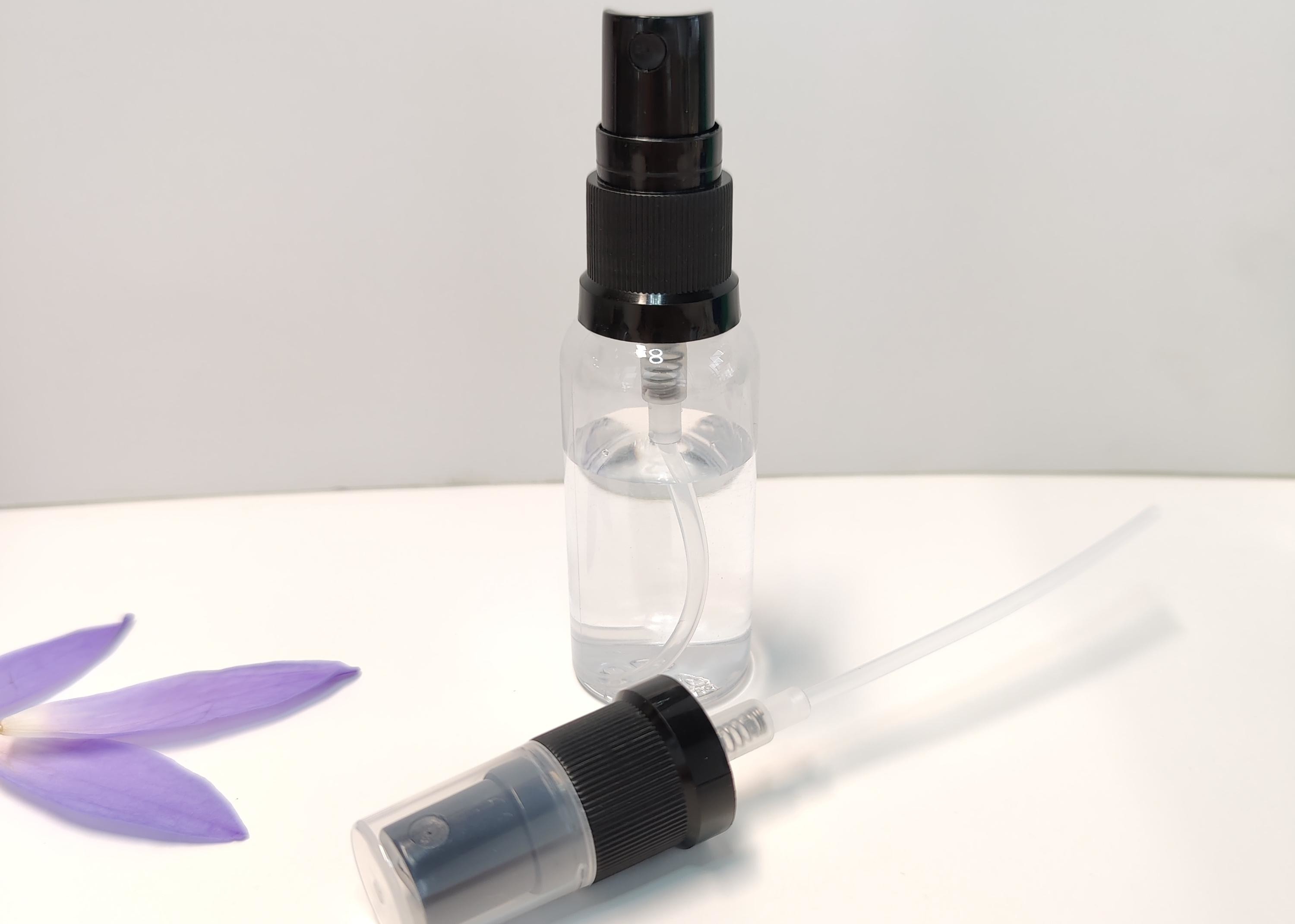 18mm Ribbed Surface Fine Mist Sprayer For Cosmetic Accessories