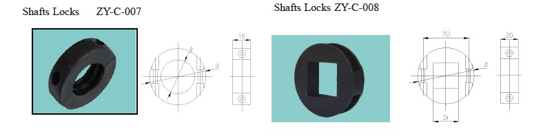 Conveyor spare parts shaft lock collars
