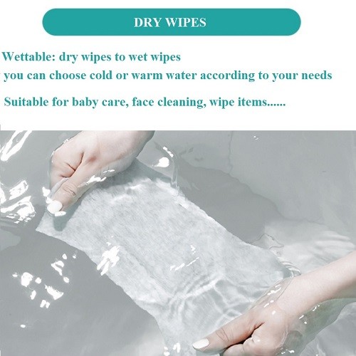 Plastic Packing Disposable Dry Wipes Cotton 60g Soft