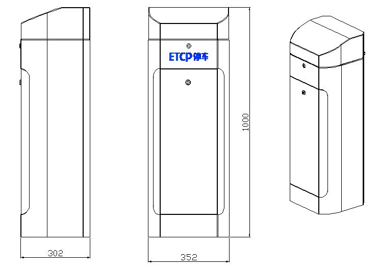 ODM Rfid Nice Traffic Vehicle Barrier Gate 2mm Cold Rolled Steel Plate