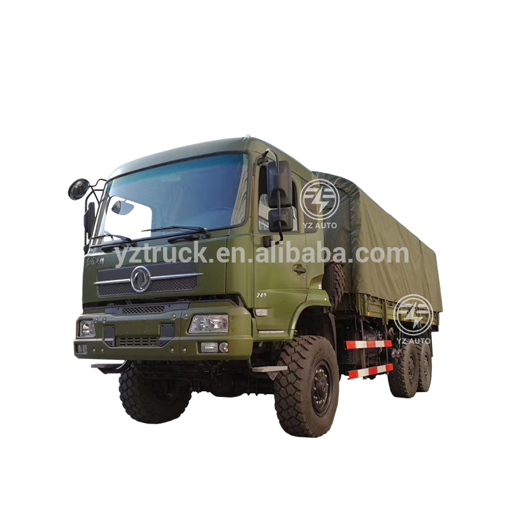 6x6 Euro4 LHD Desert Off-road Cargo Truck with Tarpaulin and Touch Screen by Dongfeng